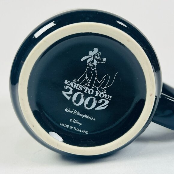 Walt Disney World 2002 Ears To You Black Mug With Box Mickey & Friends Pluto Goo - Picture 5 of 5